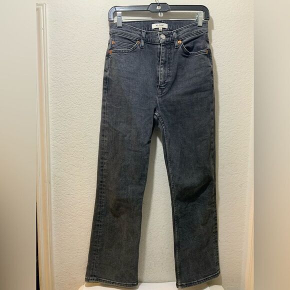 Re Done- Dark Wash Denim 90s High Rise Loose Straight Leg Jeans size 27 - Picture 1 of 6